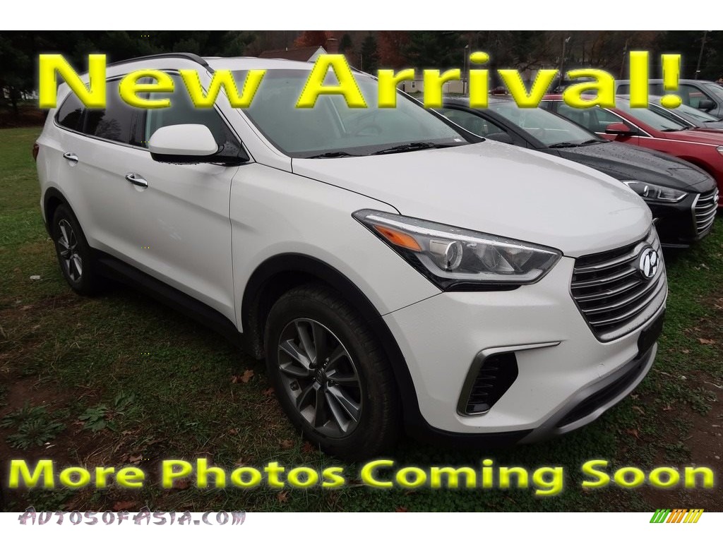 Monaco White / Gray Hyundai Santa Fe SE AWD