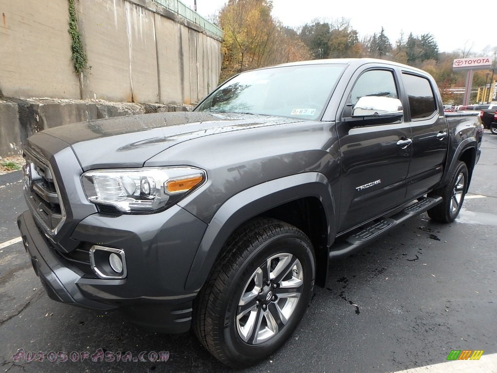 2017 Tacoma Limited Double Cab 4x4 - Magnetic Gray Metallic / Limited Hickory photo #4