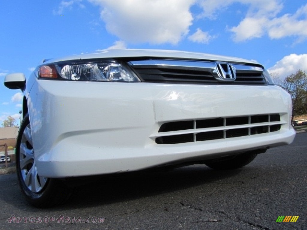 2012 Civic LX Sedan - Taffeta White / Gray photo #1