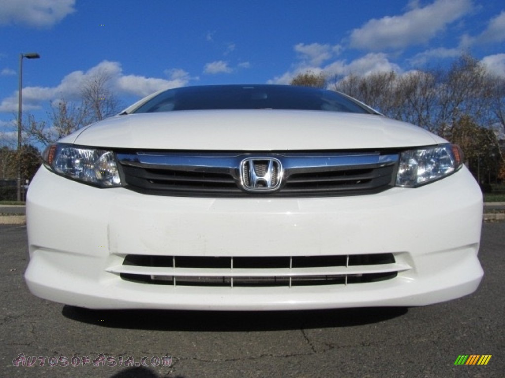 2012 Civic LX Sedan - Taffeta White / Gray photo #4