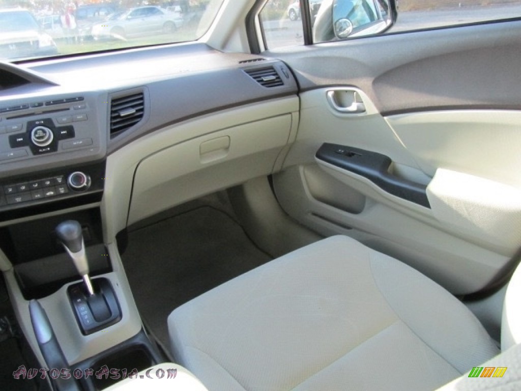 2012 Civic LX Sedan - Taffeta White / Gray photo #14