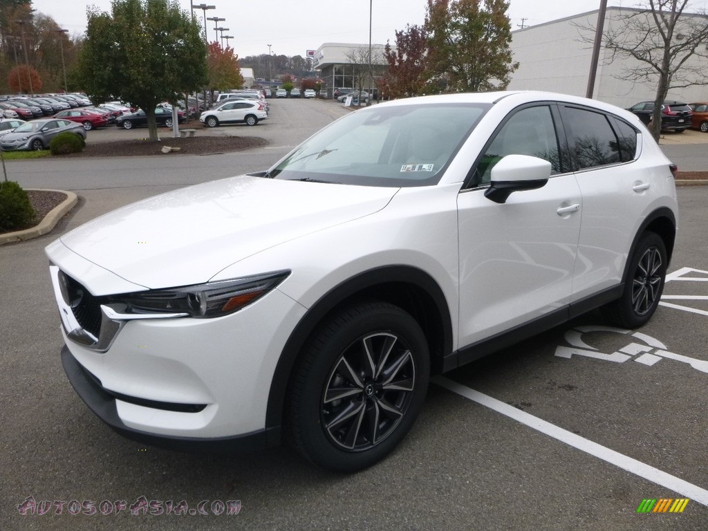 2017 CX-5 Grand Touring AWD - Crystal White Pearl / Parchment photo #5