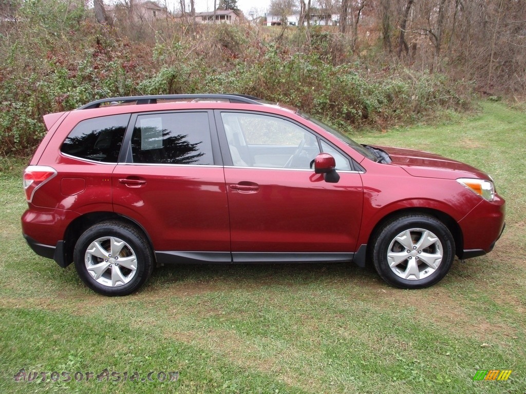 2015 Forester 2.5i Limited - Venetian Red Pearl / Gray photo #2