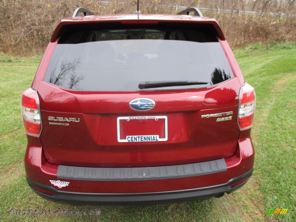 2015 Forester 2.5i Limited - Venetian Red Pearl / Gray photo #3