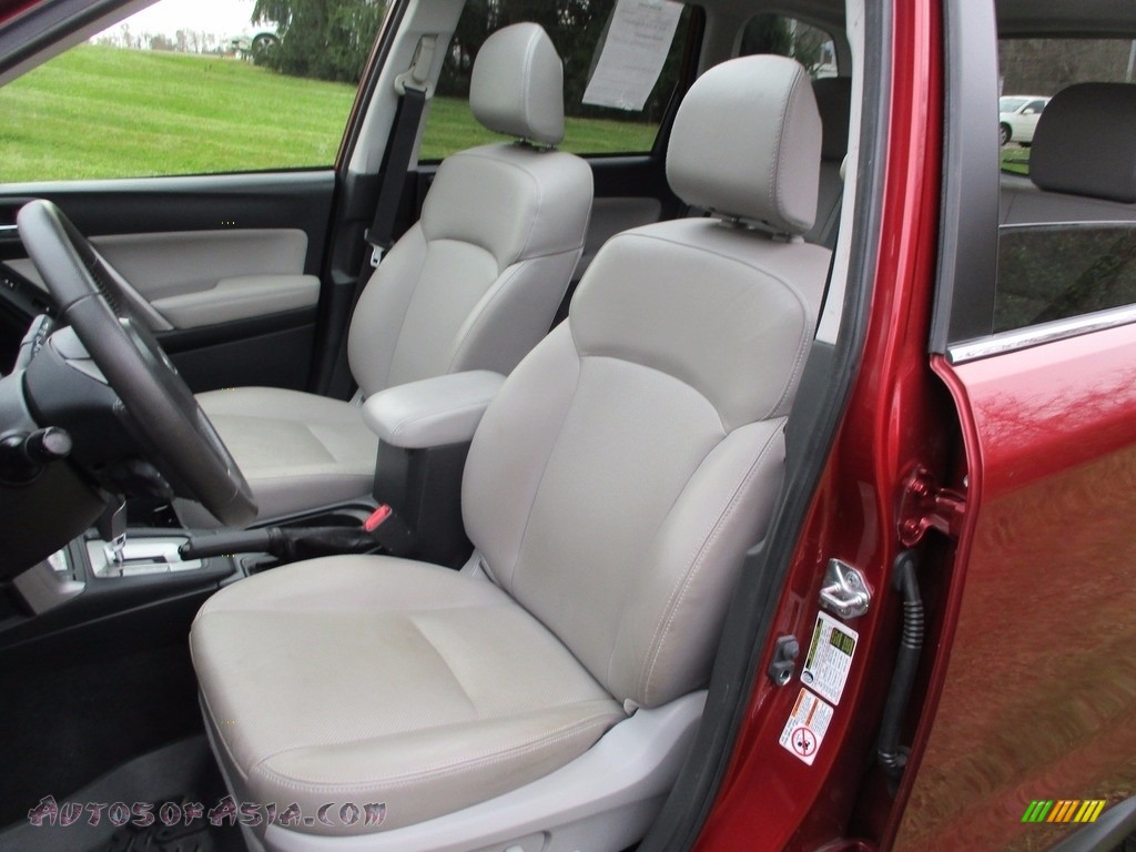 2015 Forester 2.5i Limited - Venetian Red Pearl / Gray photo #28