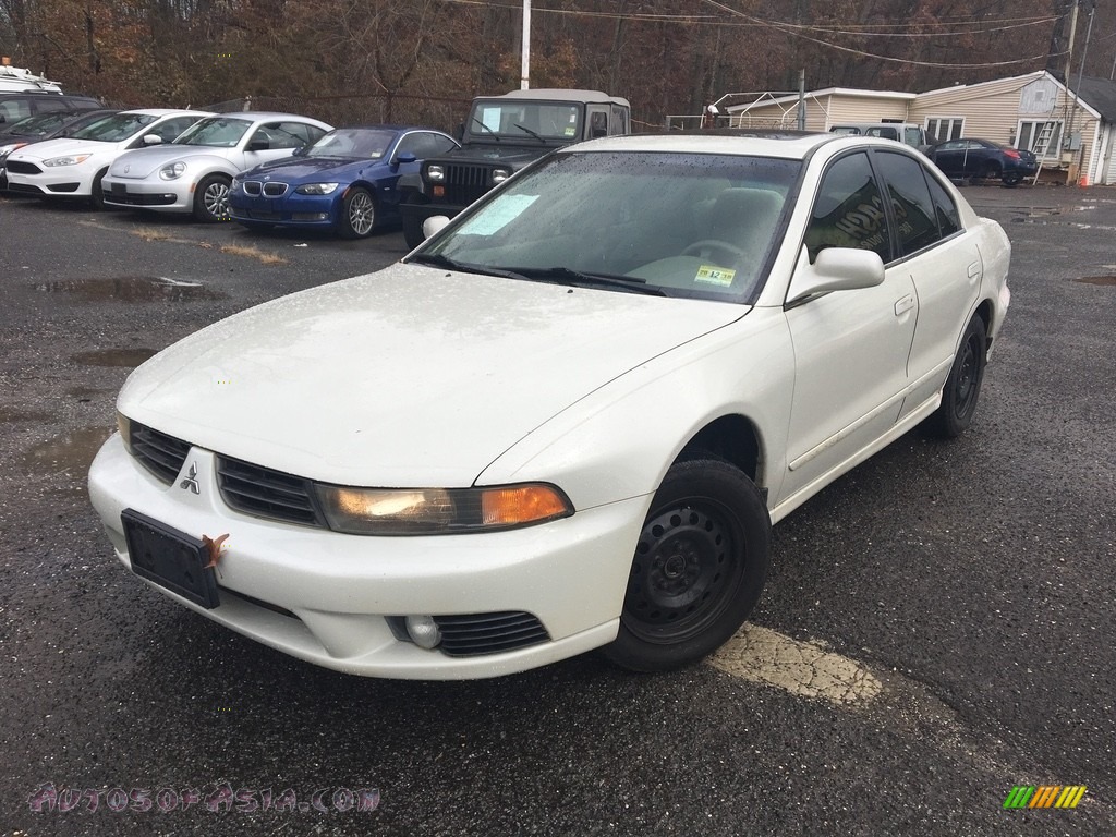 2002 Galant ES - Dover White Pearl / Gray photo #1