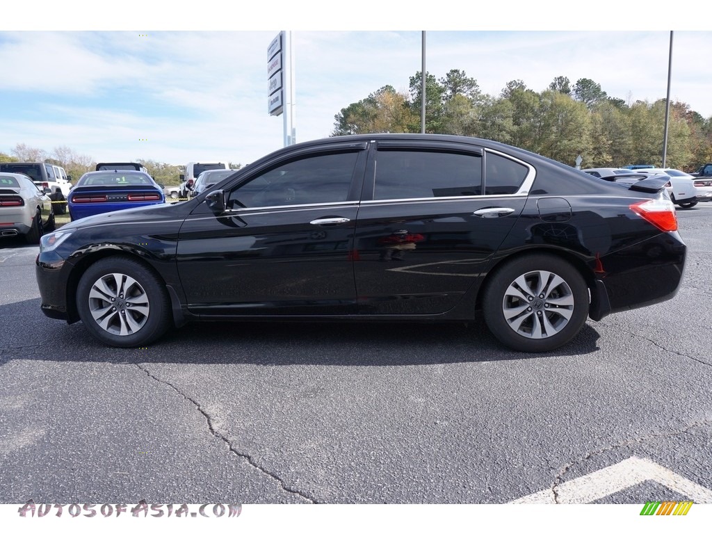 2014 Accord LX Sedan - Crystal Black Pearl / Black photo #4