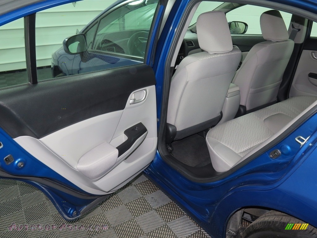 2015 Civic LX Sedan - Dyno Blue Pearl / Gray photo #24