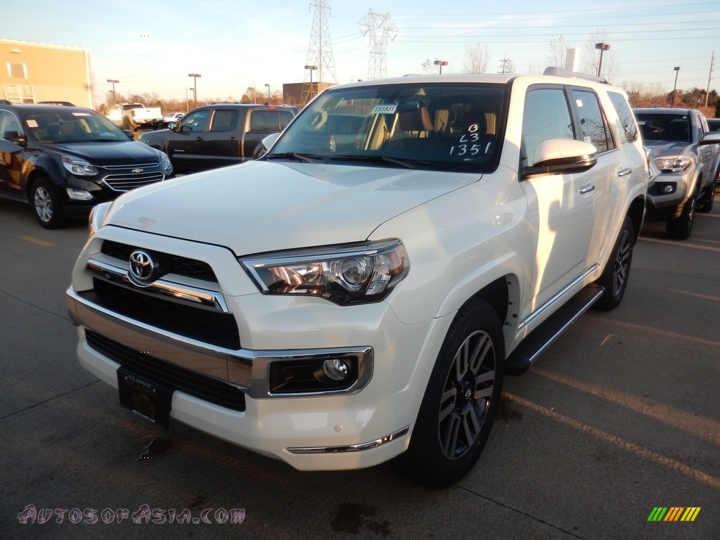 2018 4Runner Limited 4x4 - Blizzard White Pearl / Redwood photo #1
