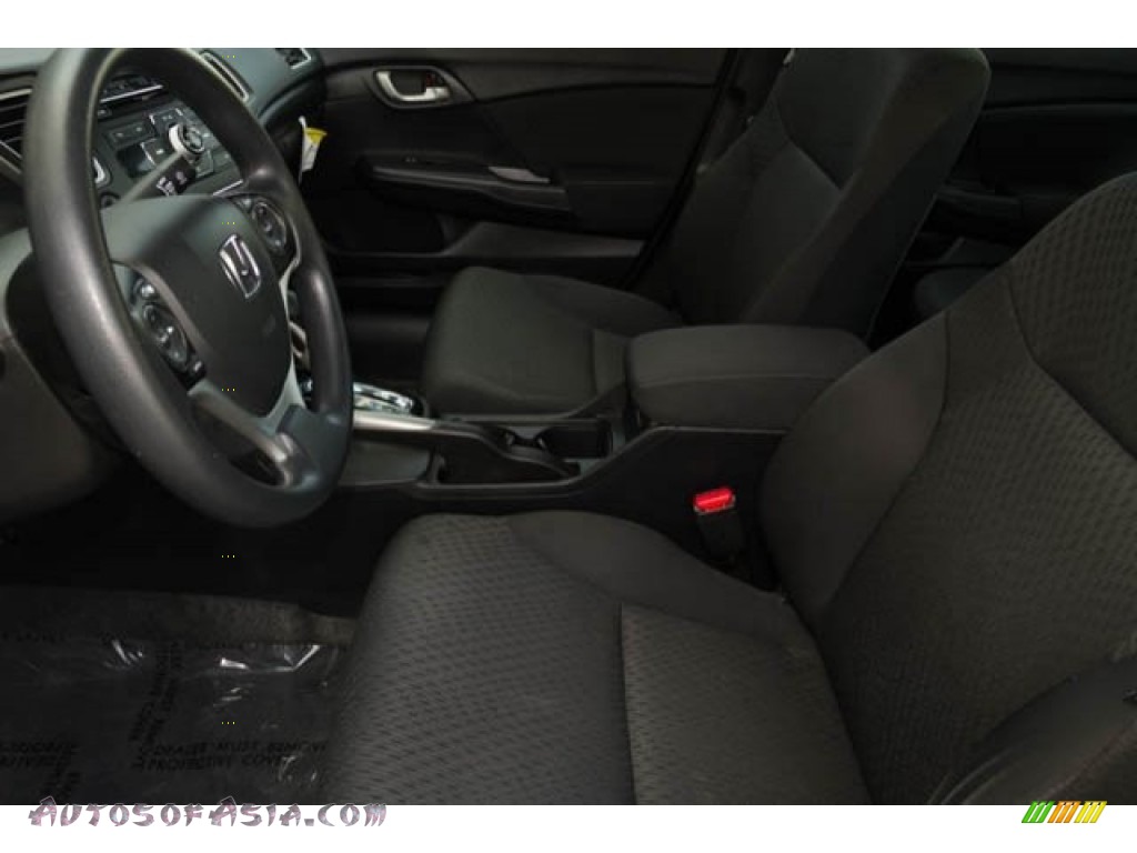 2015 Civic LX Sedan - Crystal Black Pearl / Black photo #3