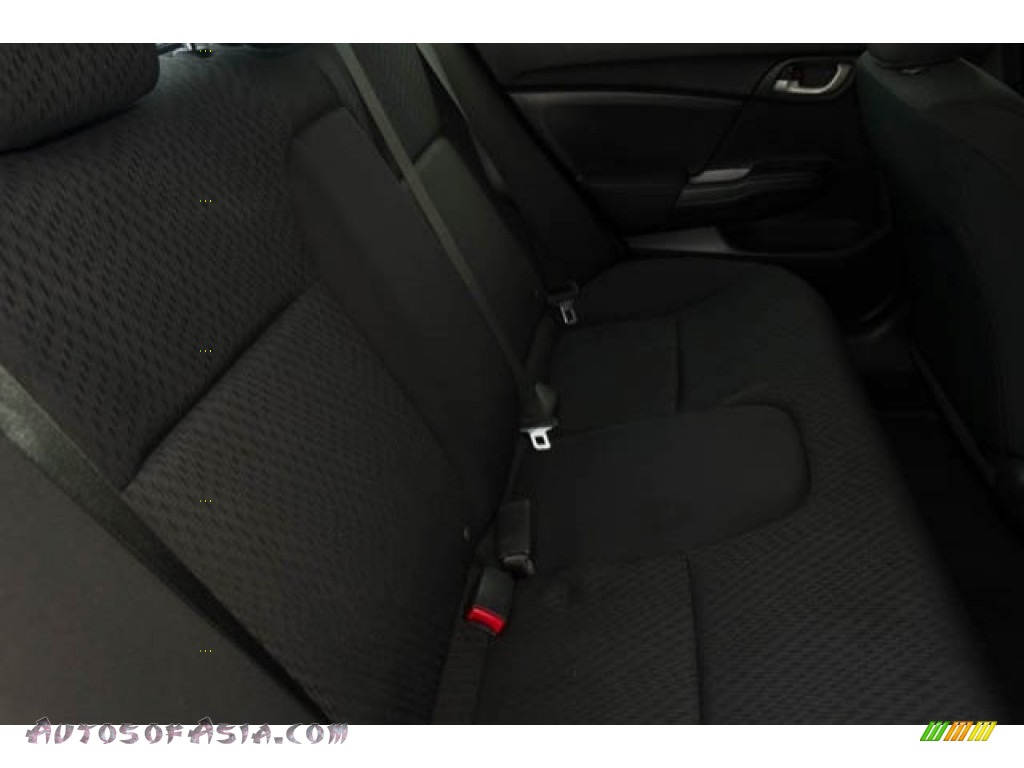 2015 Civic LX Sedan - Crystal Black Pearl / Black photo #14
