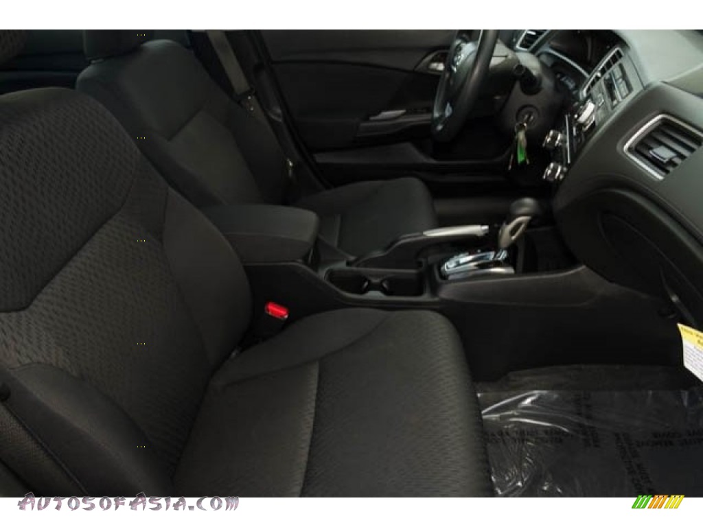 2015 Civic LX Sedan - Crystal Black Pearl / Black photo #16