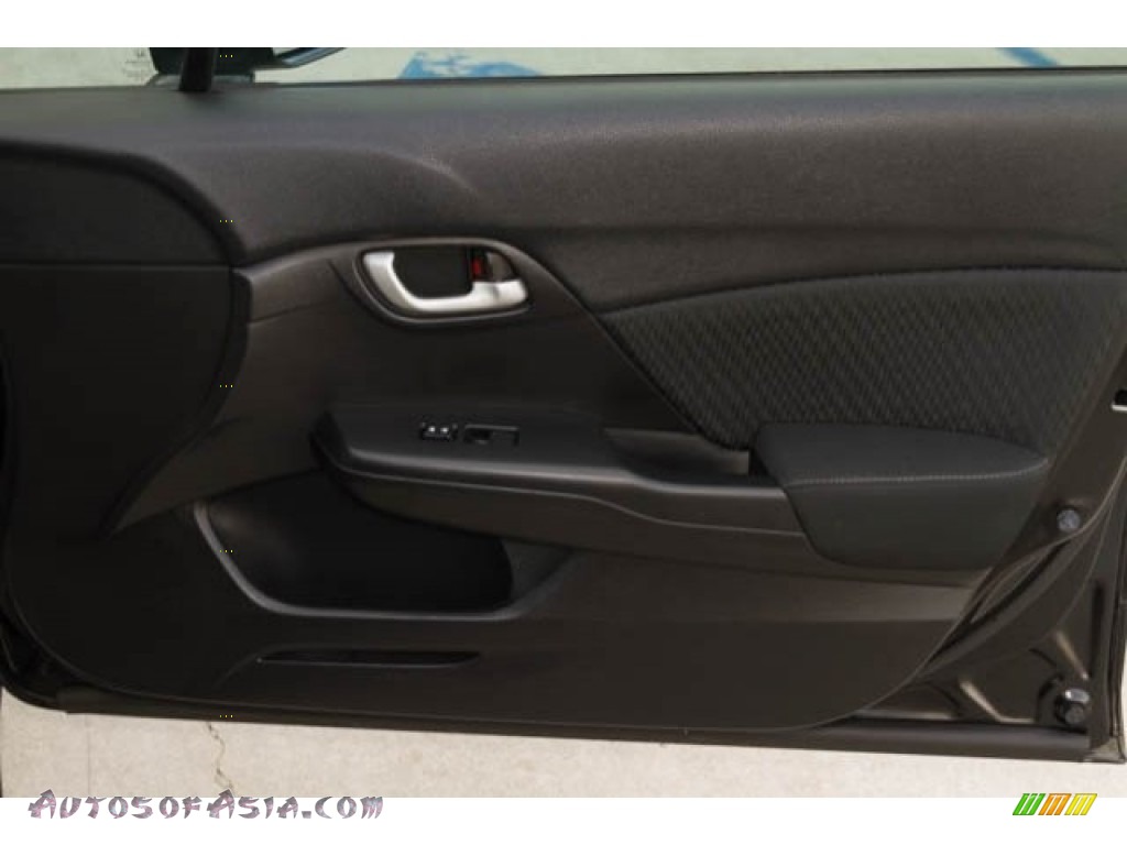 2015 Civic LX Sedan - Crystal Black Pearl / Black photo #23