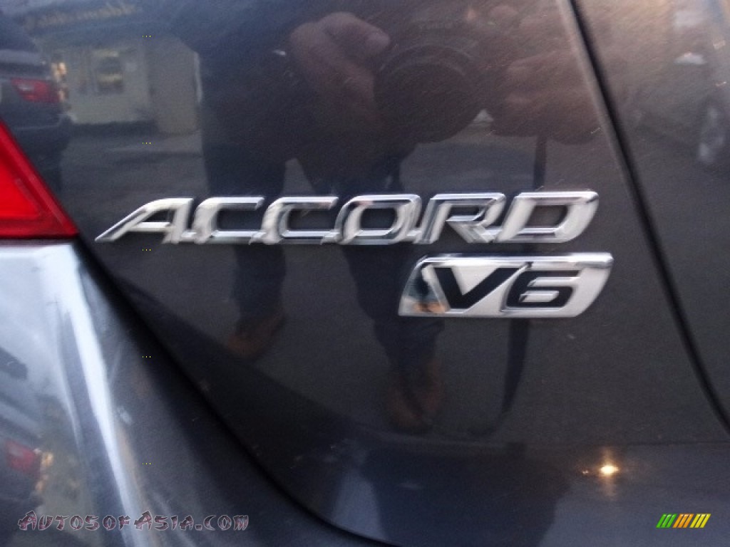 2007 Accord EX-L V6 Sedan - Graphite Pearl / Black photo #7