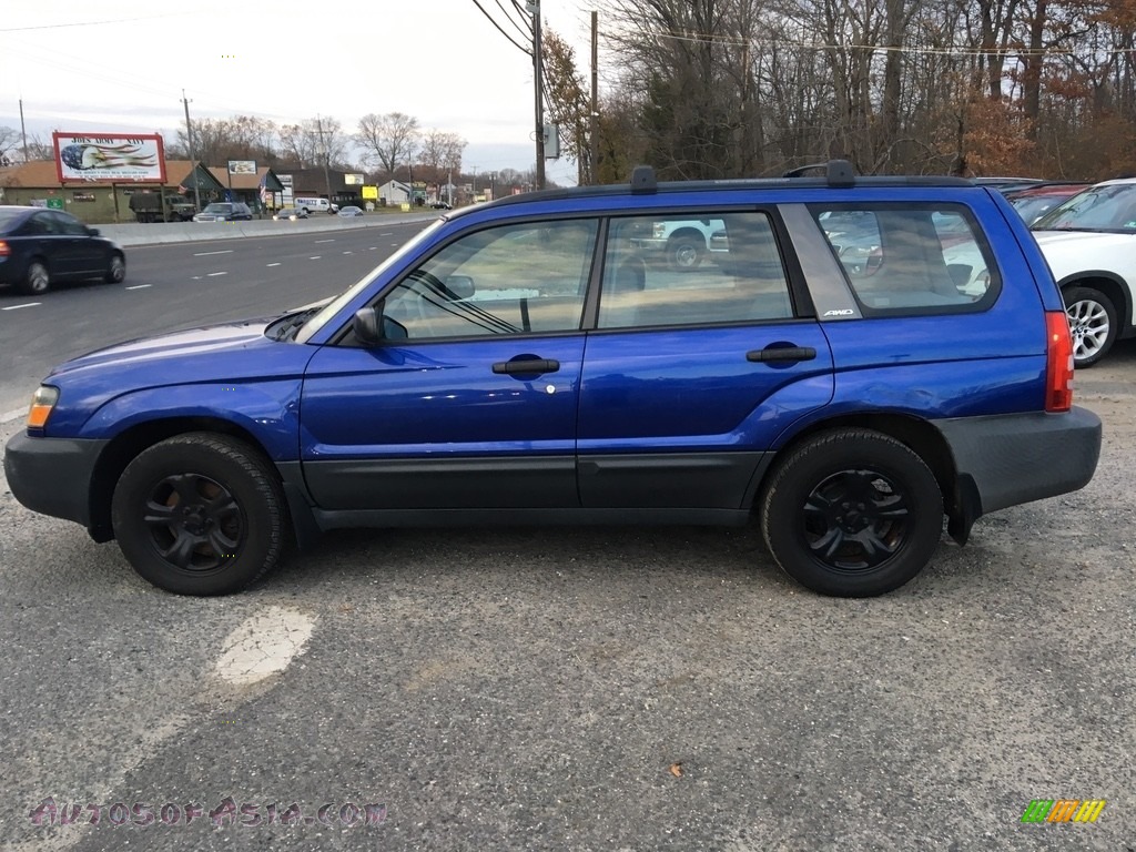 2004 Forester 2.5 X - Pacifica Blue Pearl / Gray photo #2