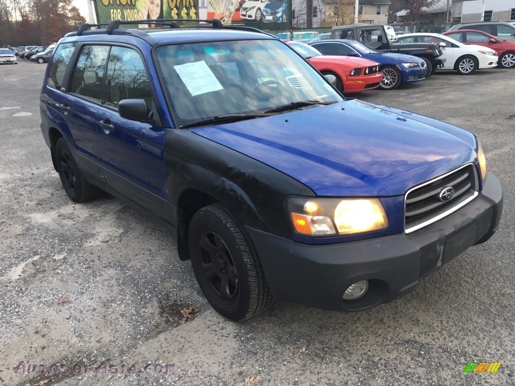 2004 Forester 2.5 X - Pacifica Blue Pearl / Gray photo #7