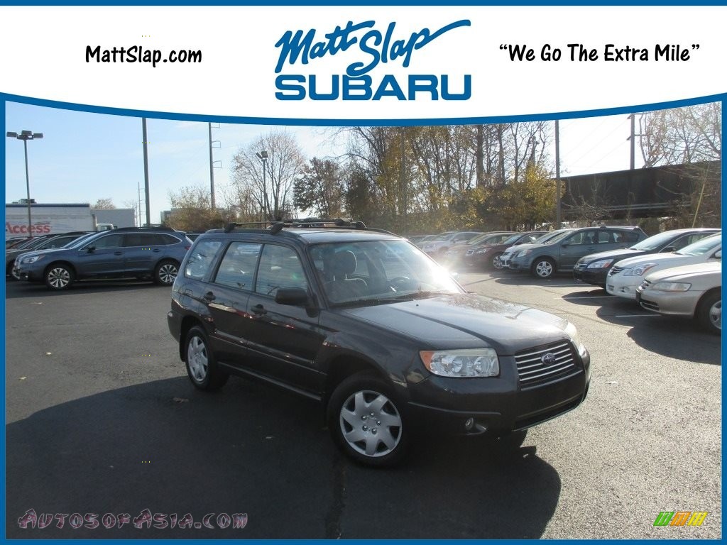 2008 Forester 2.5 X - Dark Gray Metallic / Graphite Gray photo #1