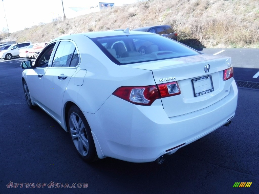 2010 TSX V6 Sedan - Premium White Pearl / Parchment photo #8