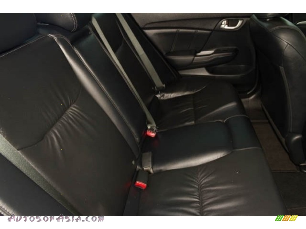 2015 Civic EX-L Sedan - Crystal Black Pearl / Black photo #15