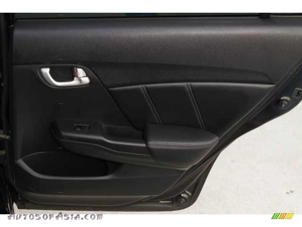 2015 Civic EX-L Sedan - Crystal Black Pearl / Black photo #25
