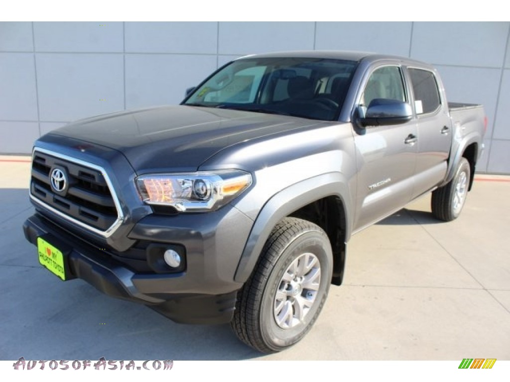 2017 Tacoma SR5 Double Cab - Magnetic Gray Metallic / Cement Gray photo #3