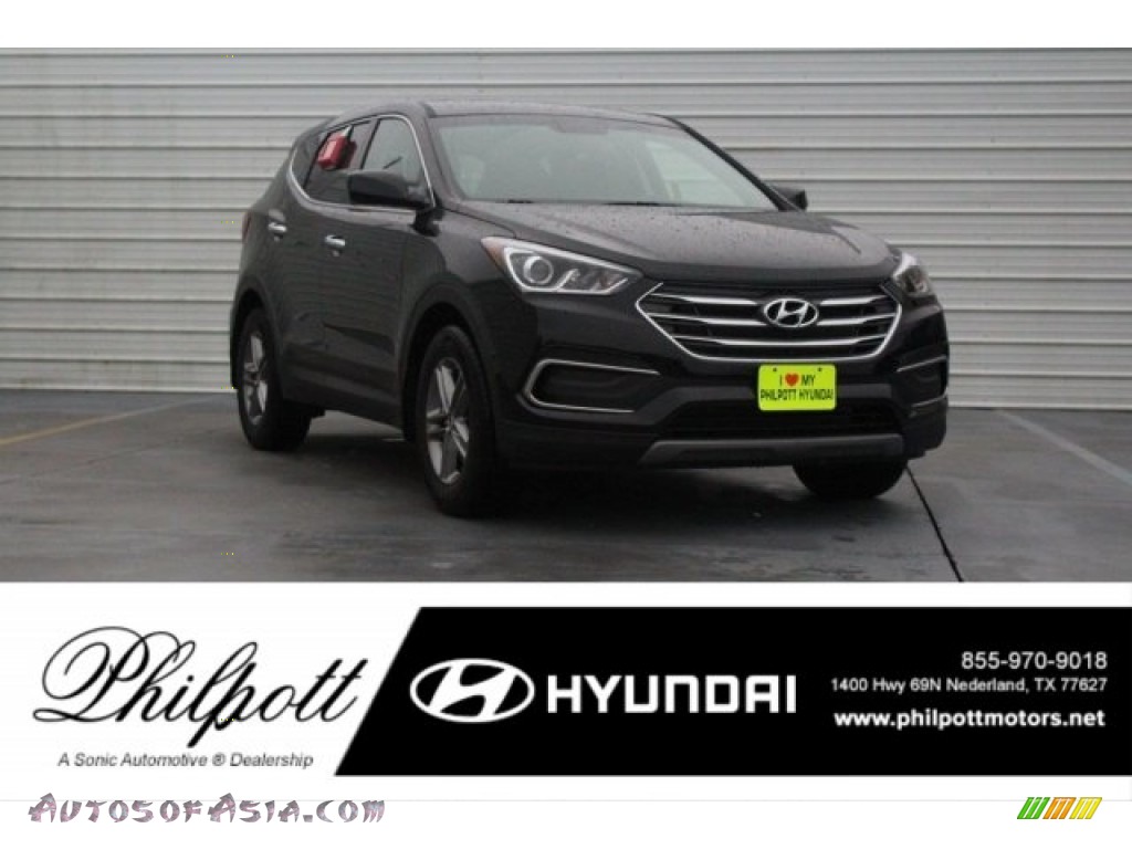 Black / Gray Hyundai Santa Fe Sport 