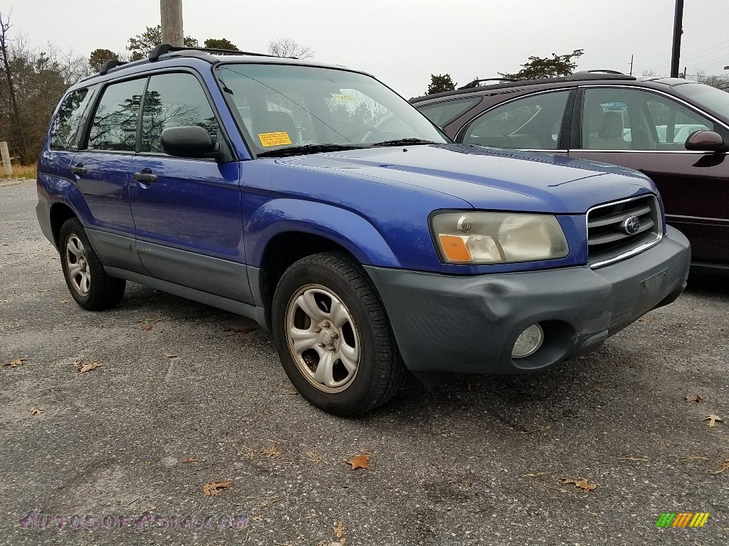 2003 Forester 2.5 X - Pacifica Blue Metallic / Gray photo #1