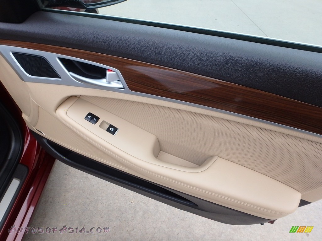 2015 Genesis 3.8 Sedan - Pamplona Red / Beige photo #13