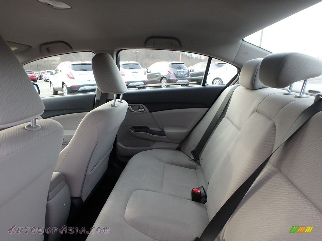 2013 Civic LX Sedan - Crystal Black Pearl / Gray photo #16