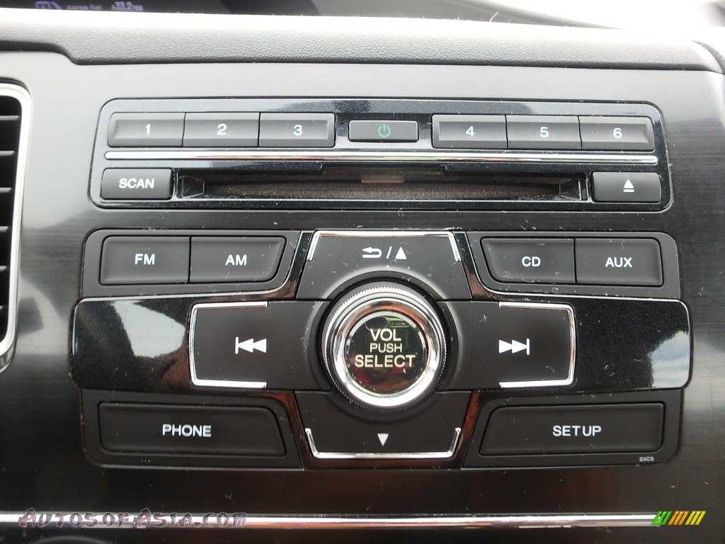 2013 Civic LX Sedan - Crystal Black Pearl / Gray photo #25