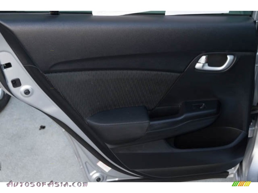 2015 Civic EX Sedan - Alabaster Silver Metallic / Black photo #24