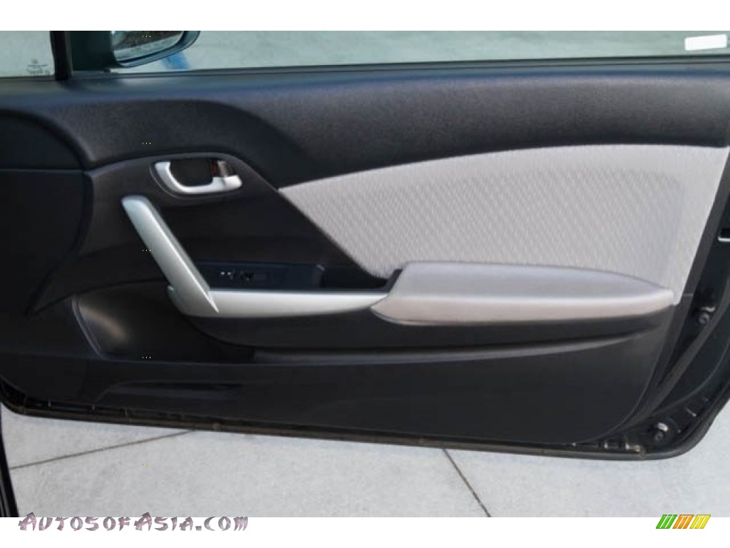 2014 Civic LX Coupe - Crystal Black Pearl / Black photo #19
