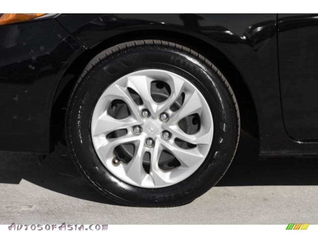 2014 Civic LX Coupe - Crystal Black Pearl / Black photo #21