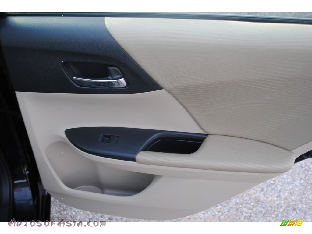 2014 Accord LX Sedan - Crystal Black Pearl / Ivory photo #23
