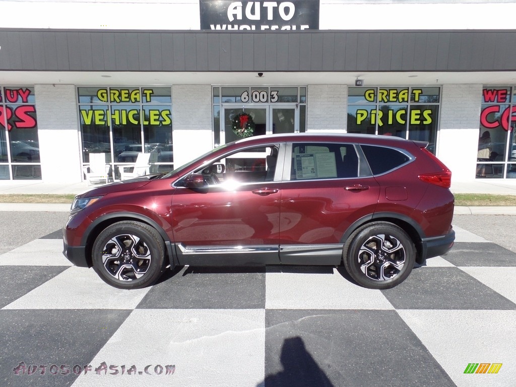 2017 CR-V Touring - Basque Red Pearl II / Gray photo #1