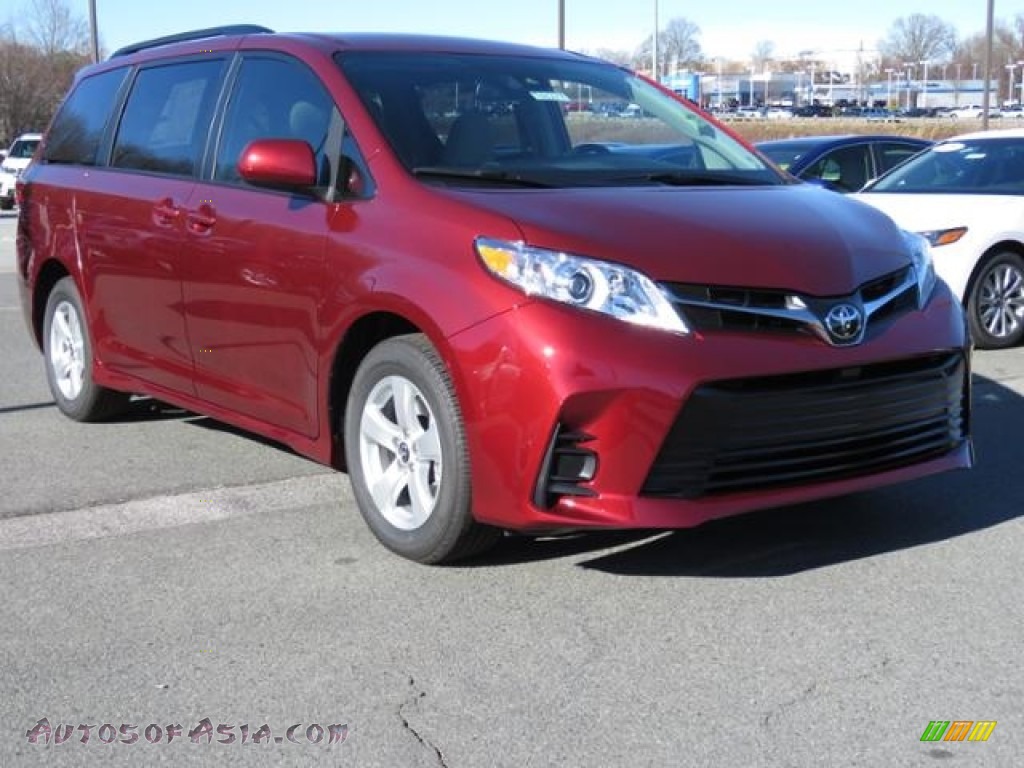 Salsa Red Pearl / Gray Toyota Sienna LE
