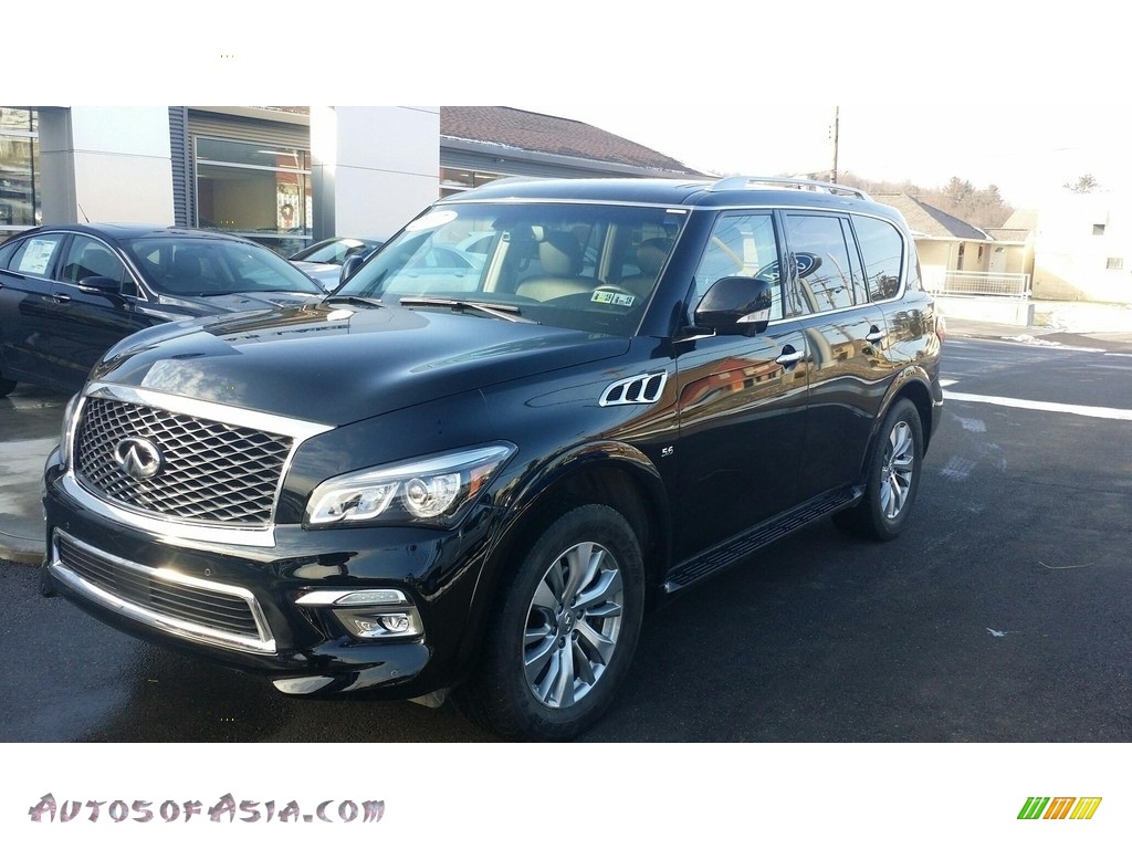 2017 QX80 Limited AWD - Black Obsidian / Graphite photo #1