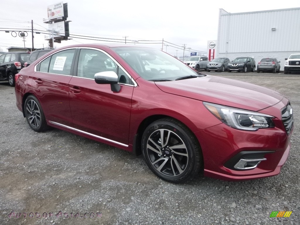 2018 Legacy 2.5i Sport - Crimson Red Pearl / Two-Tone Gray photo #1