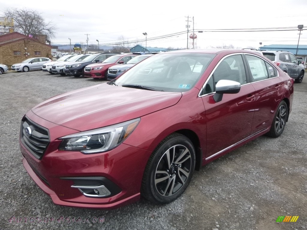 2018 Legacy 2.5i Sport - Crimson Red Pearl / Two-Tone Gray photo #8