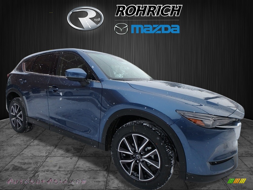 2018 CX-5 Grand Touring AWD - Eternal Blue Metallic / Black photo #1