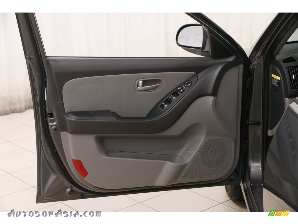 2008 Elantra SE Sedan - Carbon Gray Metallic / Gray photo #4