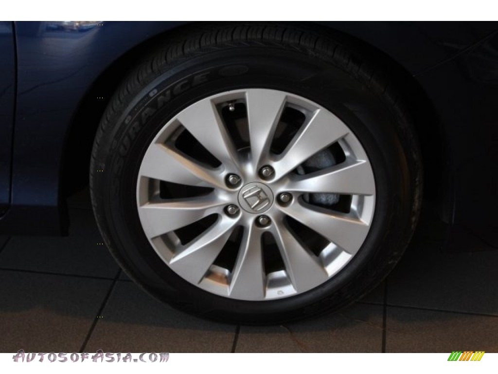 2014 Accord EX Sedan - Obsidian Blue Pearl / Gray photo #8