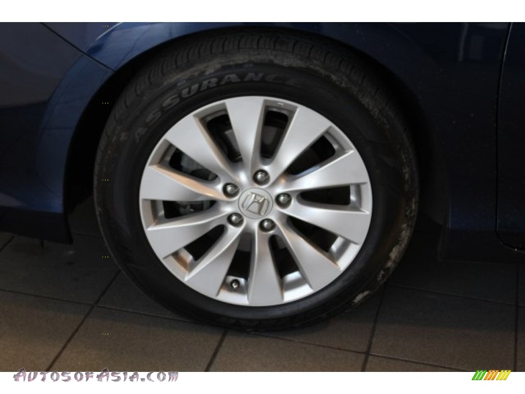 2014 Accord EX Sedan - Obsidian Blue Pearl / Gray photo #11