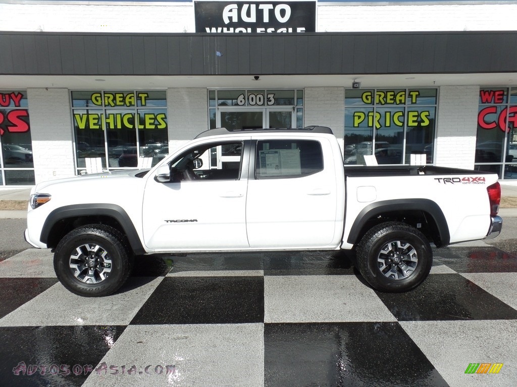 2017 Tacoma TRD Off Road Double Cab 4x4 - Super White / TRD Graphite photo #1