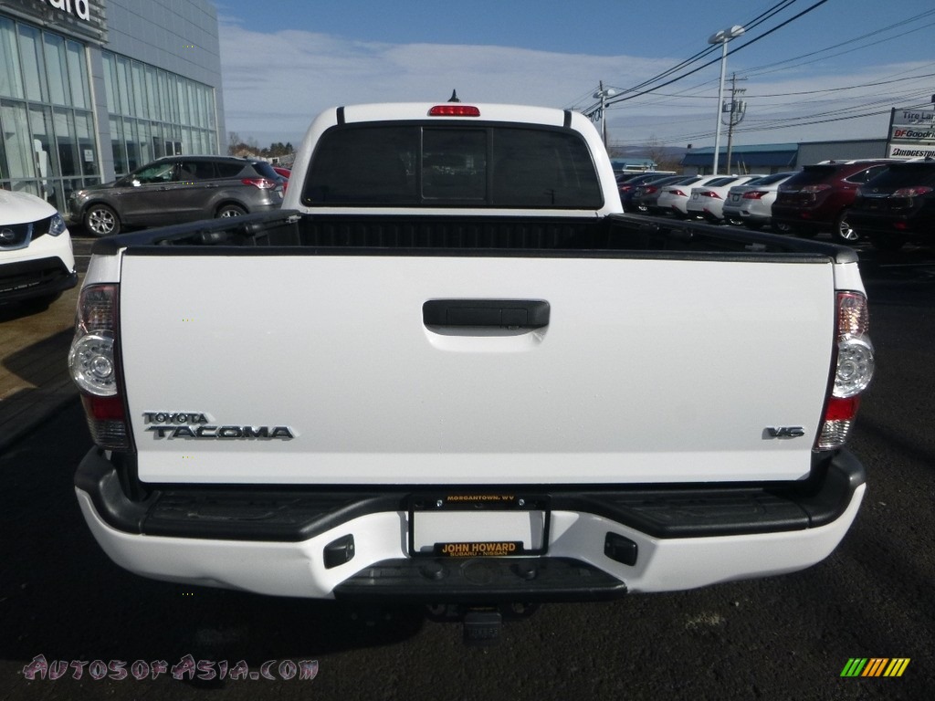 2012 Tacoma V6 SR5 Double Cab 4x4 - Super White / Graphite photo #5
