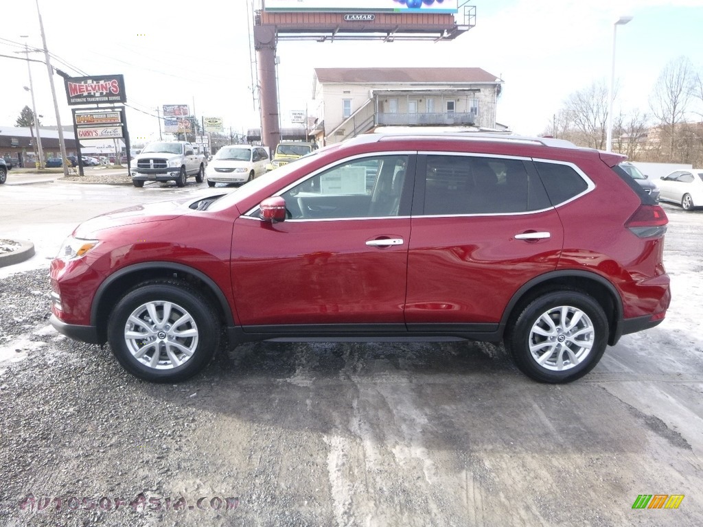 2018 Rogue SV AWD - Scarlet Ember / Charcoal photo #7