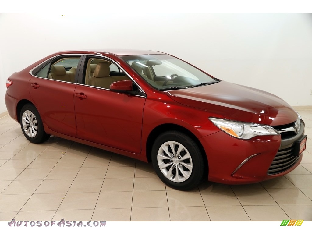 Ruby Flare Pearl / Almond Toyota Camry LE