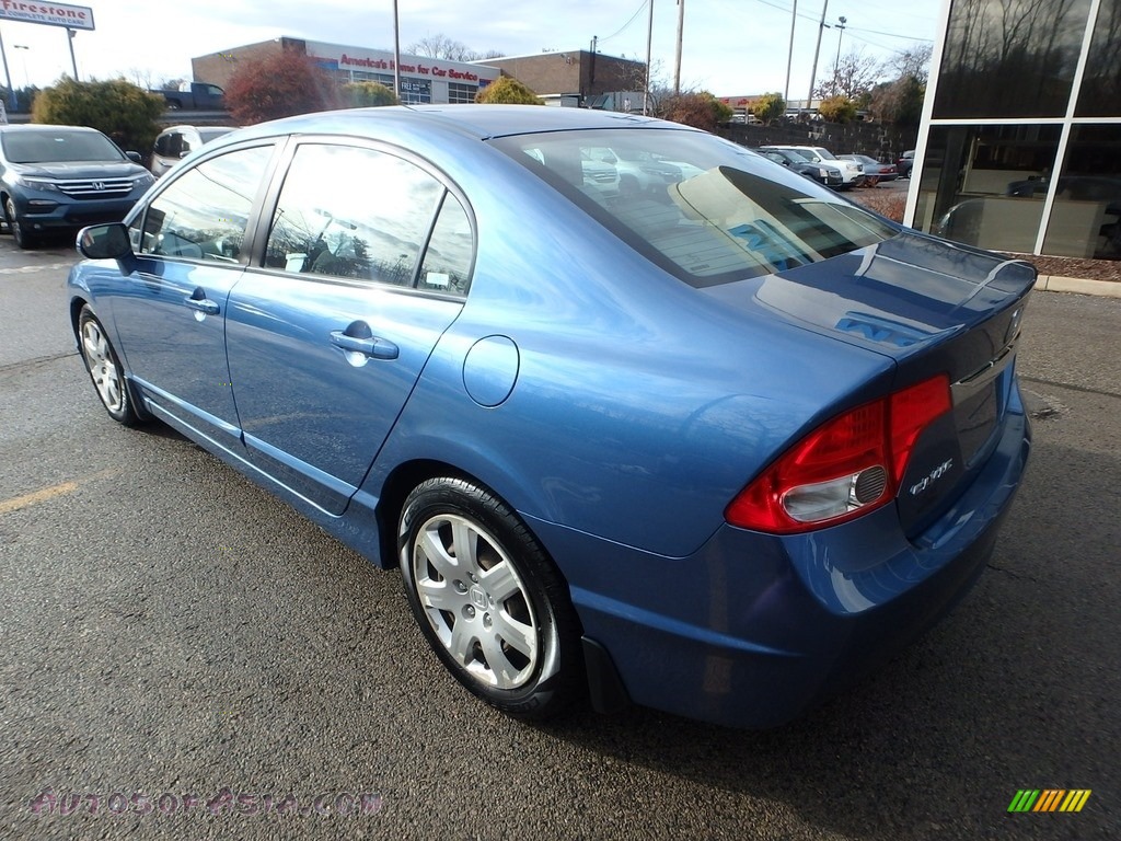 2009 Civic LX Sedan - Atomic Blue Metallic / Gray photo #3