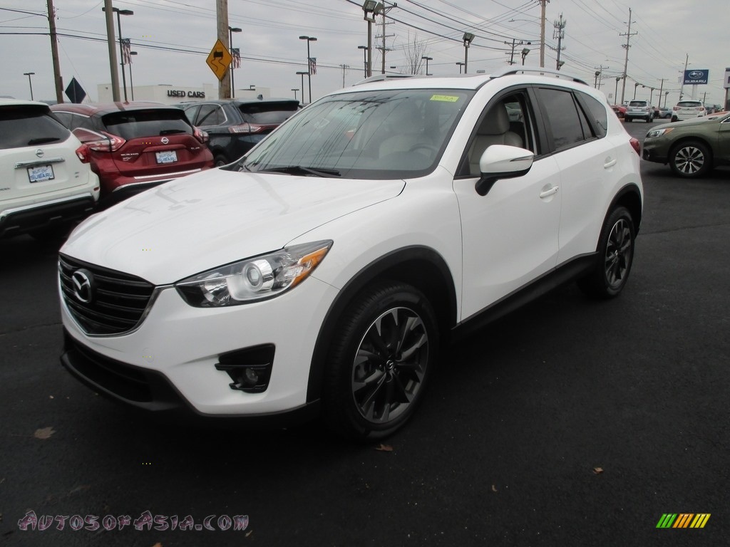 2016 CX-5 Grand Touring AWD - Crystal White Pearl Mica / Parchment photo #2
