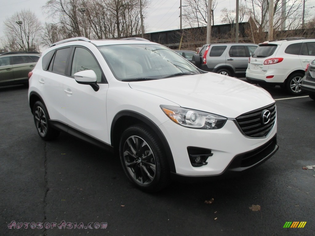 2016 CX-5 Grand Touring AWD - Crystal White Pearl Mica / Parchment photo #4